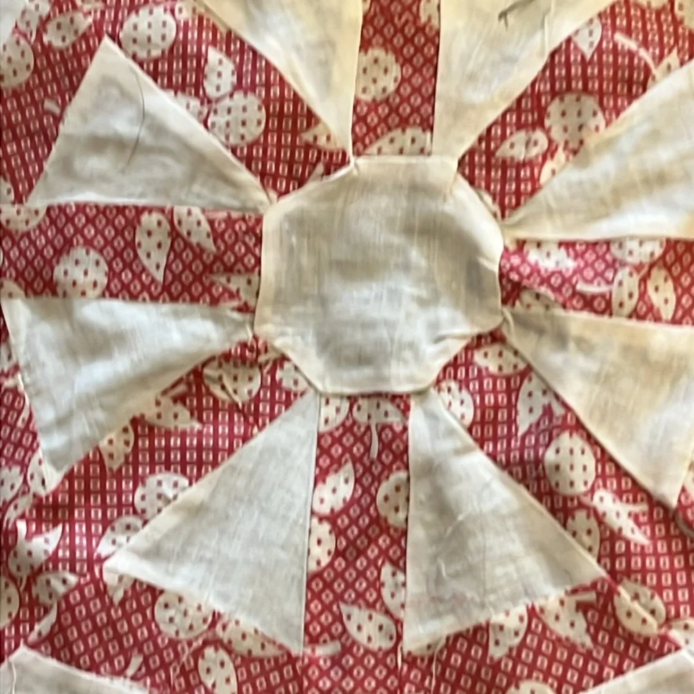 Lot 12 Vintage quilt squares patchwork handmade 12”
